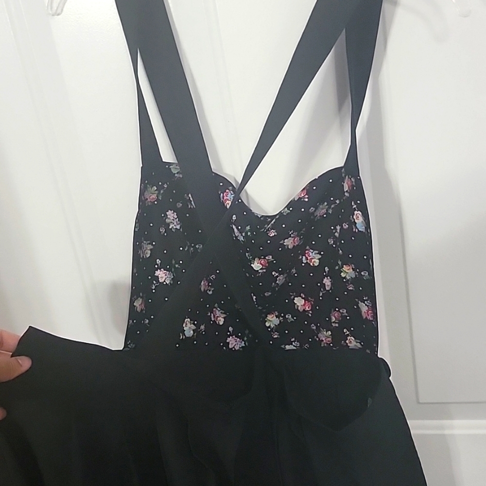 NWOT Modcloth Overalls Pleated Dress - Size 2x - Picture 2 of 6